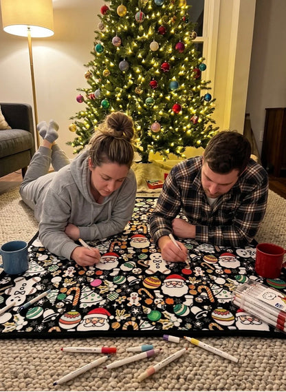 Christmas Coloring Blanket