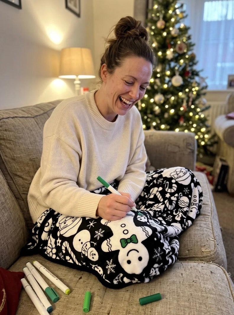 Christmas Coloring Blanket