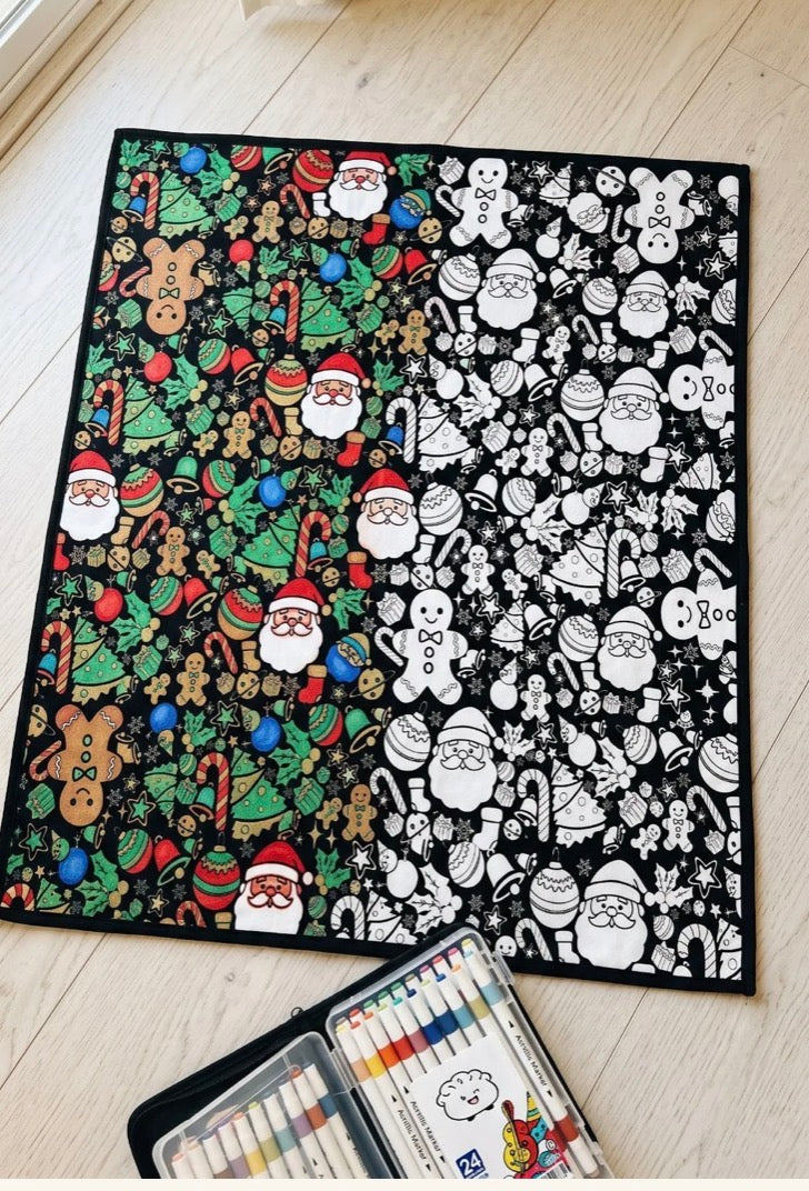 Christmas Coloring Blanket